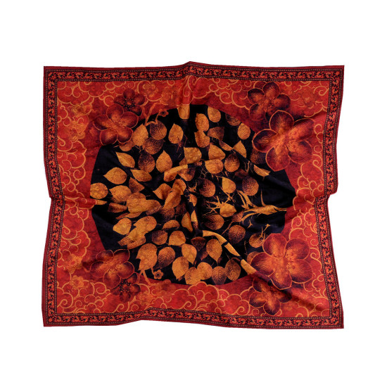 Eșarfă din satin 70x70 cm - Cadmium orange (1 Bucată) Eșarfă din satin 70x70 cm - Cadmium orange (1 Bucată)