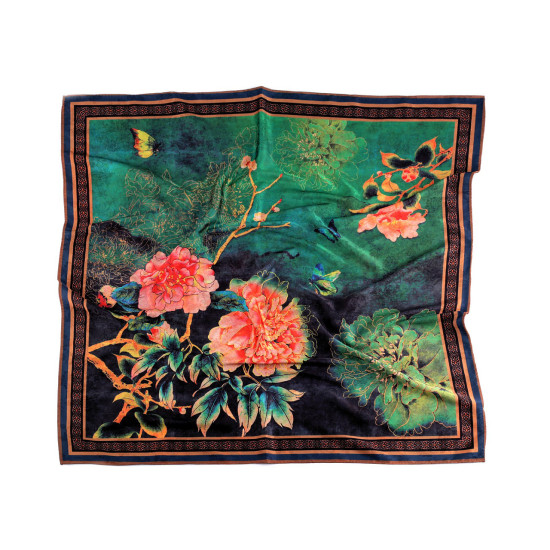 Eșarfă din satin 70x70 cm - Cadmium orange (1 Bucată) Eșarfă din satin 70x70 cm - Cadmium orange (1 Bucată)