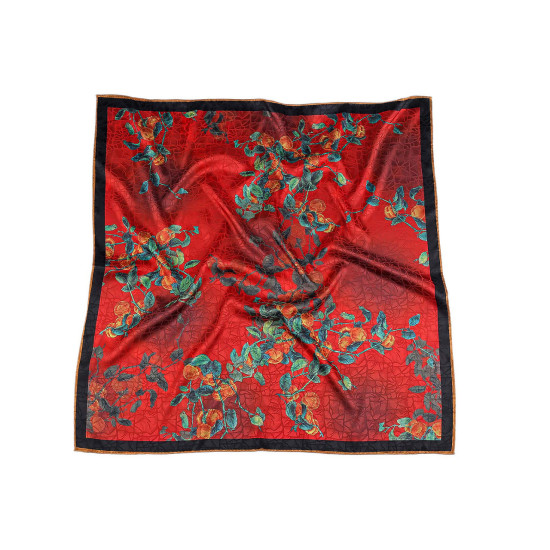 Eșarfă din satin 70x70 cm - Cadmium orange (1 Bucată) Eșarfă din satin 70x70 cm - Cadmium orange (1 Bucată)