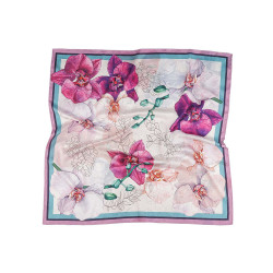 Eșarfă din satin 70x70 cm - Roz foarte deschis (1 Bucată)