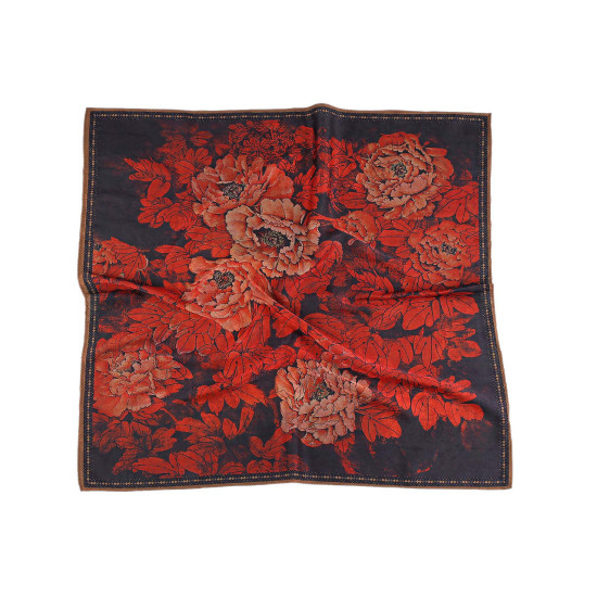 Eșarfă din satin 70x70 cm - Cadmium orange (1 Bucată) Eșarfă din satin 70x70 cm - Cadmium orange (1 Bucată)