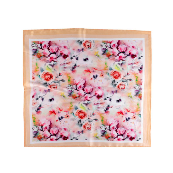 Eșarfă din satin 50x50 cm - Red pink (3 Bucăți) Eșarfă din satin 50x50 cm - Red pink (3 Bucăți)