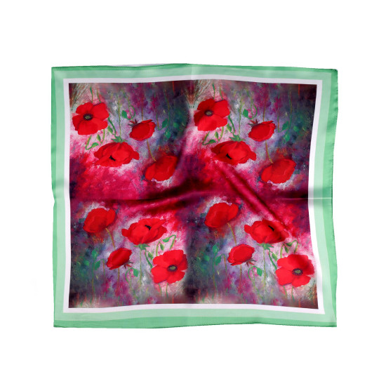 Eșarfă din satin 50x50 cm - Red pink (3 Bucăți) Eșarfă din satin 50x50 cm - Red pink (3 Bucăți)