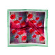 Eșarfă din satin 50x50 cm - Red pink (3 Bucăți) Eșarfă din satin 50x50 cm - Red pink (3 Bucăți)