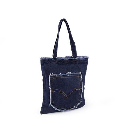 Geantă jeans - Albastru închis (1 Bucată) Geantă jeans - Albastru închis (1 Bucată)