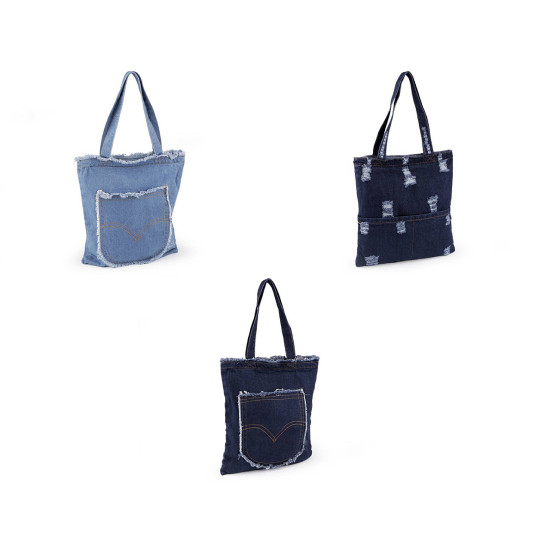 Geantă jeans - Albastru închis (1 Bucată) Geantă jeans - Albastru închis (1 Bucată)