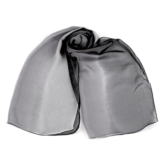 Eșarfă de vară / șal 50x160 cm - Gray white (3 Bucăți)