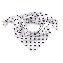 Batic din bumbac cu buline 70x70 cm - Alb (1 Bucată)