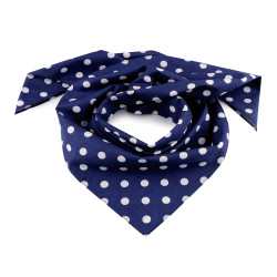 Batic din bumbac cu buline 70x70 cm - Albastru închis (1 Bucată)
