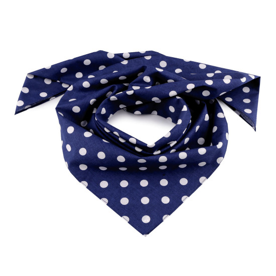 Batic din bumbac cu buline 70x70 cm - Alb (1 Bucată)