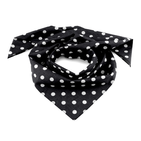 Batic din bumbac cu buline 70x70 cm - Alb (1 Bucată)