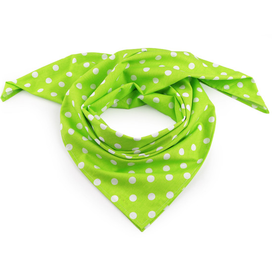 Batic din bumbac cu buline 70x70 cm - Alb (1 Bucată)