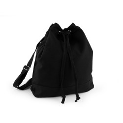 Rucsac din bumbac cu cordon 38x38 cm - Negru (1 Bucată)