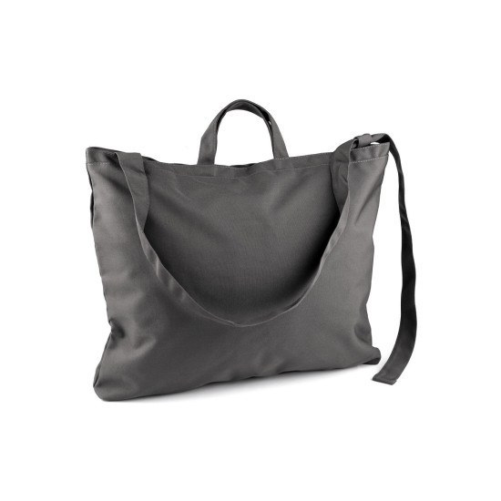 Geanta mare solida cu captuseala si fermoar 50x42 cm - Gri închis (2 Bucăți) Geanta mare solida cu captuseala si fermoar 50x42 cm - Gri închis (2 Bucăți)