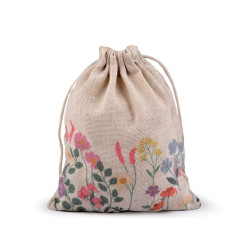Saculet cadou primavara/paste 13x18 cm - Ecru (1 Bucată)