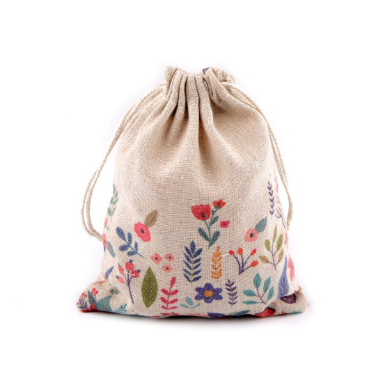 Saculet cadou primavara/paste 13x18 cm - Ecru (1 Bucată)