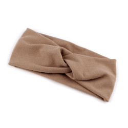 Bentiță de păr soft fleece - Bej (1 Bucată)