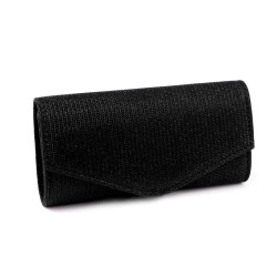 Geantă plic cu lurex - Negru (1 Bucată)