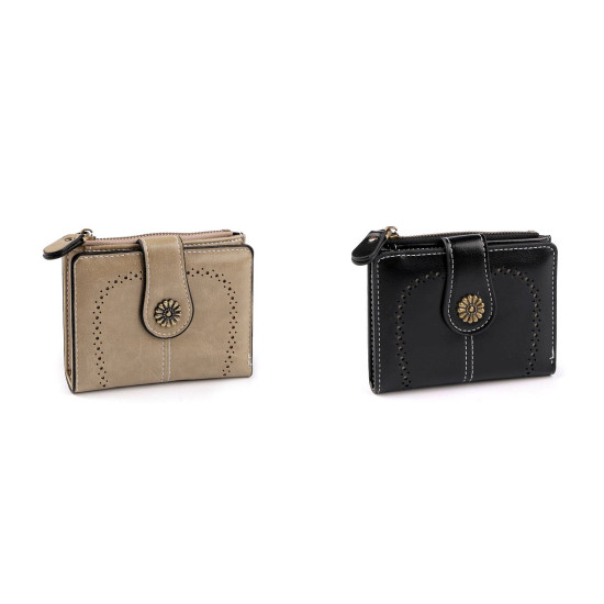Portofel de dama 9x12 cm - Taupe (1 Bucată) Portofel de dama 9x12 cm - Taupe (1 Bucată)