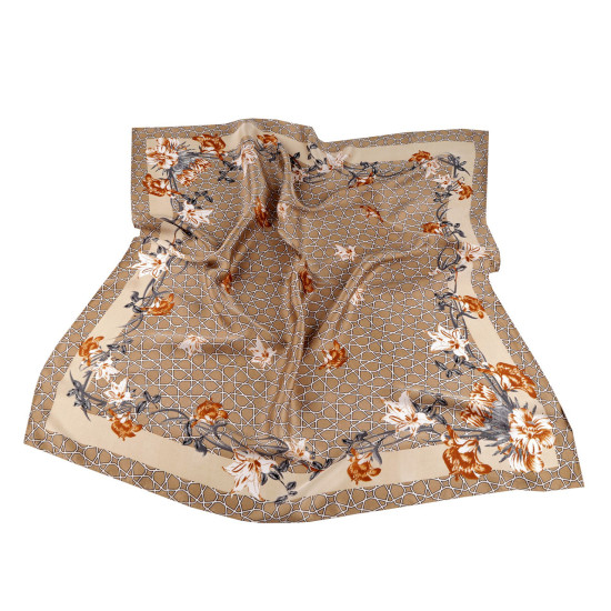Eșarfă din satin 70x70 cm - Gri verzui deschis (2 Bucăți) Eșarfă din satin 70x70 cm - Gri verzui deschis (2 Bucăți)