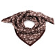 Eșarfă flori 65x65 cm - Maro (1 Bucată) Eșarfă flori 65x65 cm - Maro (1 Bucată)