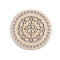 Capac mandala pentru confecționare decorațiuni ø15 cm - Natural deschis (1 Bucată)