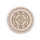 Capac mandala pentru confecționare decorațiuni ø15 cm - Natural deschis (5 Bucăți)