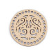 Capac mandala pentru confecționare decorațiuni ø15 cm - Natural deschis (5 Bucăți)