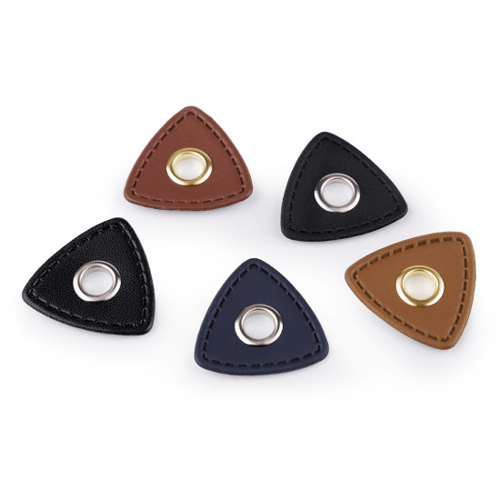Ocheți cu triunghi din piele sintetica pentru cusut, 8 mm - Albastru închis (4 Bucăți) Ocheți cu triunghi din piele sintetica pentru cusut, 8 mm - Albastru închis (4 Bucăți)