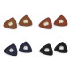 Ocheți cu triunghi din piele sintetica pentru cusut, 8 mm - Albastru închis (4 Bucăți) Ocheți cu triunghi din piele sintetica pentru cusut, 8 mm - Albastru închis (4 Bucăți)
