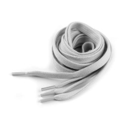 Sireturi din bumbac pentru pantofi / hanorace lungime 130 cm - Gri deschis (10 Bucăți)