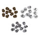 Terminație șnur 15x18 mm - Nichel (100 Bucăți) Terminație șnur 15x18 mm - Nichel (100 Bucăți)