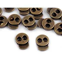 Terminație șnur  15x18 mm - Alamă antică (100 Bucăți)