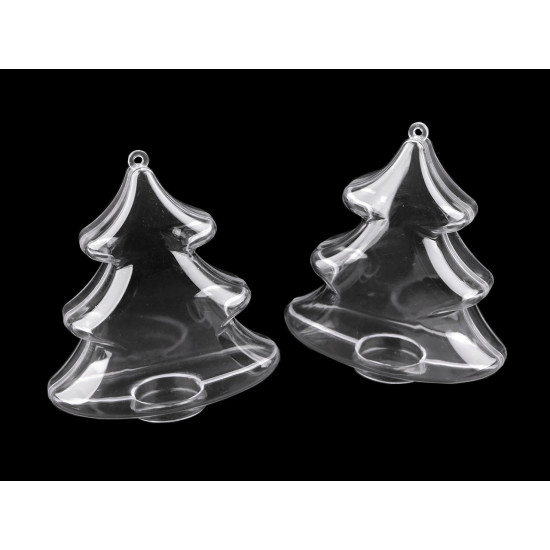 Cutie din plastic din două piese - clopot, copac, picătură, stea - Transparent (2 Bucăți) Cutie din plastic din două piese - clopot, copac, picătură, stea - Transparent (2 Bucăți)