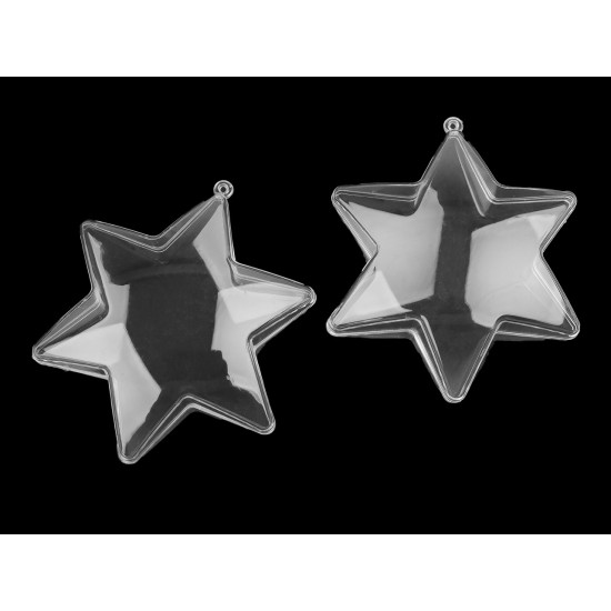 Cutie din plastic din două piese - clopot, copac, picătură, stea - Transparent (2 Bucăți) Cutie din plastic din două piese - clopot, copac, picătură, stea - Transparent (2 Bucăți)