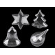 Cutie din plastic din două piese - clopot, copac, picătură, stea - Transparent (2 Bucăți) Cutie din plastic din două piese - clopot, copac, picătură, stea - Transparent (2 Bucăți)