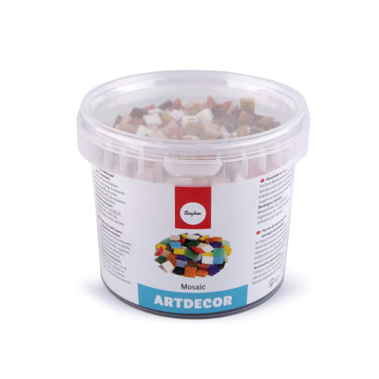 Pietre mozaic de sticla 1 kg - Albastru delta (1 Bucată)