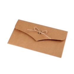 Plic de hârtie natural 11x22 cm - Maro natural (1 Bucată)