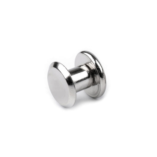Butoni cu șurub pentru pielarie,  ø10 mm - Alamă antică (10 Perechi)