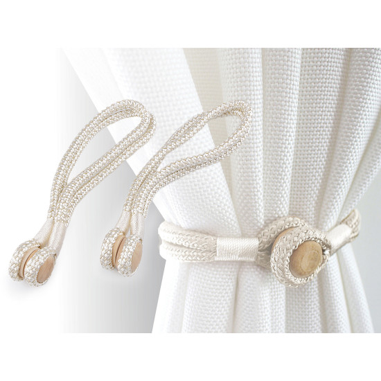 Magneți decorativi pentru perdele și draperii - Crem deschis (10 Bucăți) Magneți decorativi pentru perdele și draperii - Crem deschis (10 Bucăți)