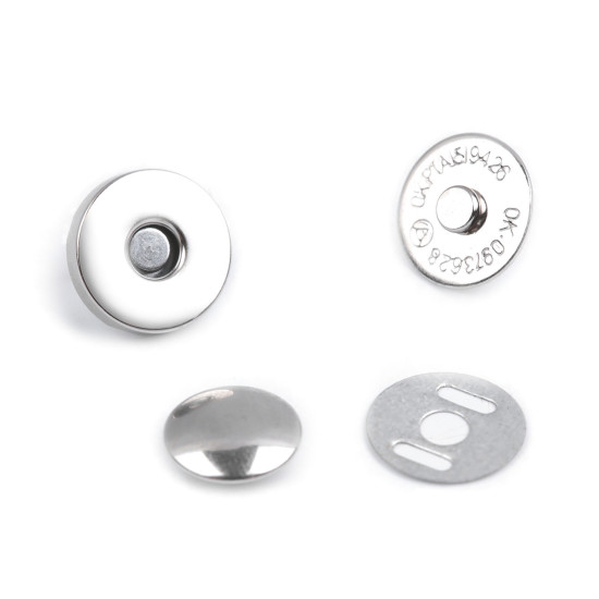 Capse magnetice cu nit, ø14 mm - Nichel (200 Seturi) Capse magnetice cu nit, ø14 mm - Nichel (200 Seturi)