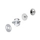 Capse magnetice cu nit, ø14 mm - Nichel (200 Seturi) Capse magnetice cu nit, ø14 mm - Nichel (200 Seturi)