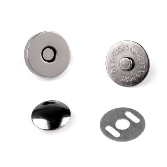 Capse magnetice cu nit, ø14 mm - Nichel (200 Seturi) Capse magnetice cu nit, ø14 mm - Nichel (200 Seturi)