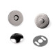 Capse magnetice cu nit, ø14 mm - Nichel (200 Seturi) Capse magnetice cu nit, ø14 mm - Nichel (200 Seturi)