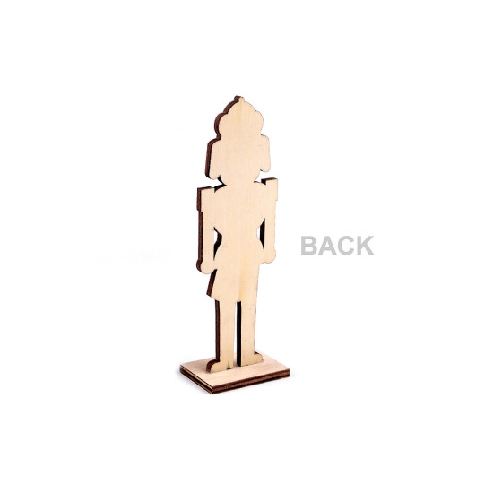 Decoratțiune figurina din lemn - Alb (12 Bucăți) Decoratțiune figurina din lemn - Alb (12 Bucăți)
