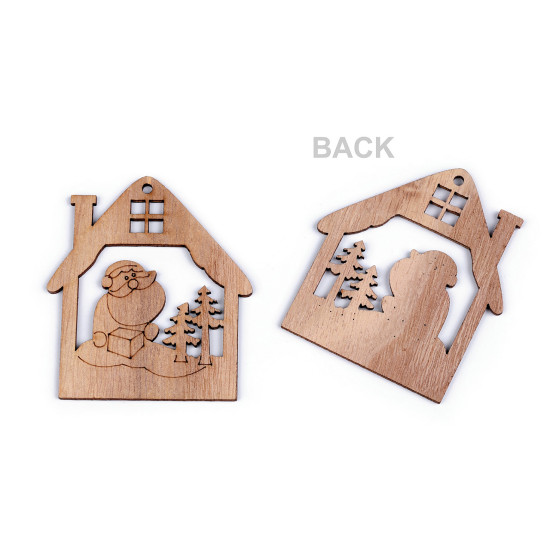 Decoratiuni din lemn pentru craciun - Natural deschis (10 Bucăți) Decoratiuni din lemn pentru craciun - Natural deschis (10 Bucăți)