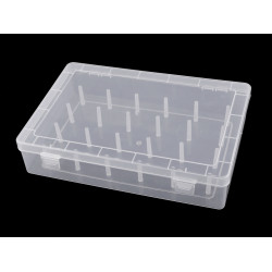 Cutie de plastic pentru papiote 24 bucăți - Transparent (1 Bucată)