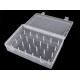 Cutie de plastic pentru papiote 24 bucăți - Transparent (5 Bucăți) Cutie de plastic pentru papiote 24 bucăți - Transparent (5 Bucăți)