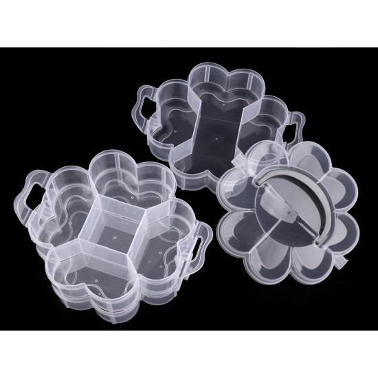 Cutie din plastic / organizator pliabil 3 etaje - Transparent (10 Bucăți) Cutie din plastic / organizator pliabil 3 etaje - Transparent (10 Bucăți)