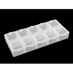 Cutie din plastic 6x13,2x2 cm - Transparent (1 Bucată)